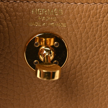 Taurillon Clemence Mini Lindy 20 Biscuit