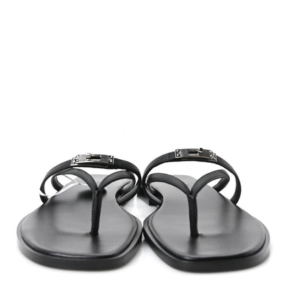 Calfskin Miss Sandals 39 Black