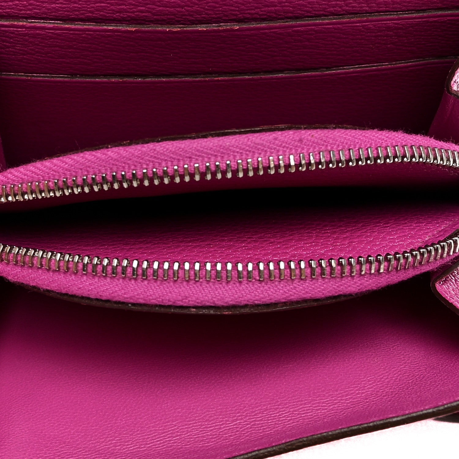 Chevre Mysore 1938 Wallet 19 Rose Pourpre