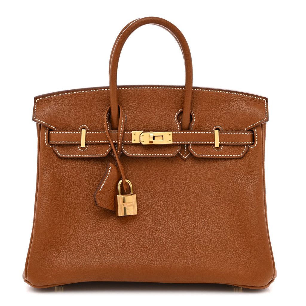 Natural Barenia Faubourg Birkin 25 Fauve