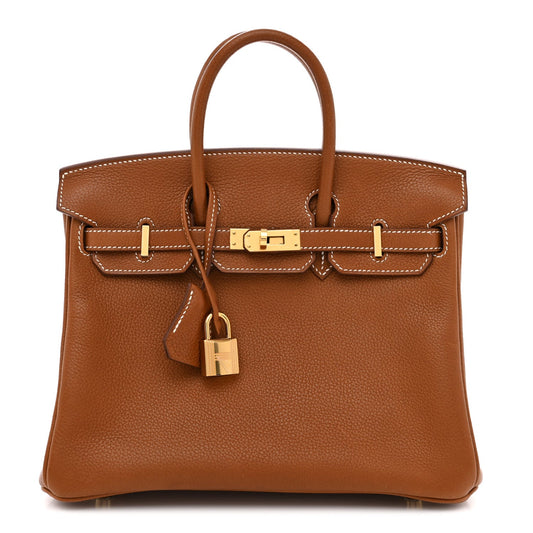 Natural Barenia Faubourg Birkin 25 Fauve