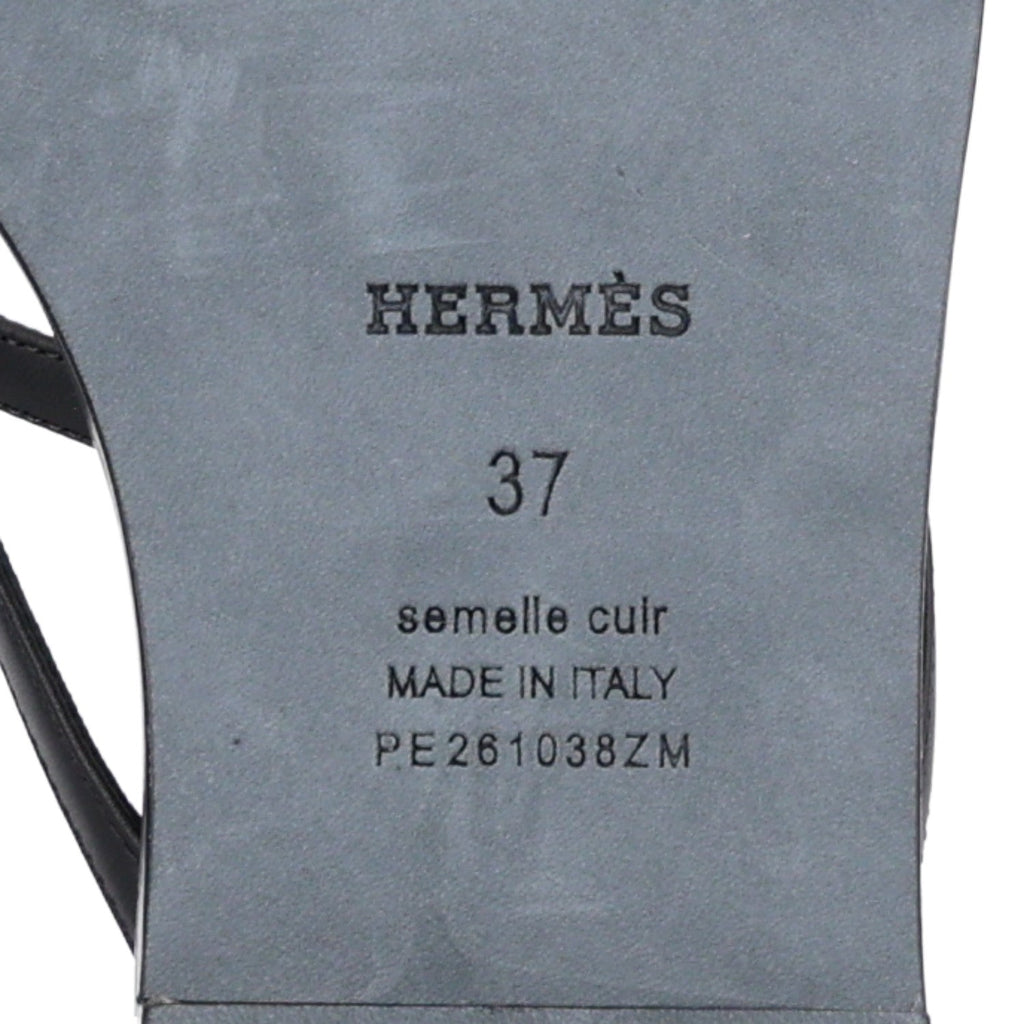 Calfskin Miss Sandals 37 Black