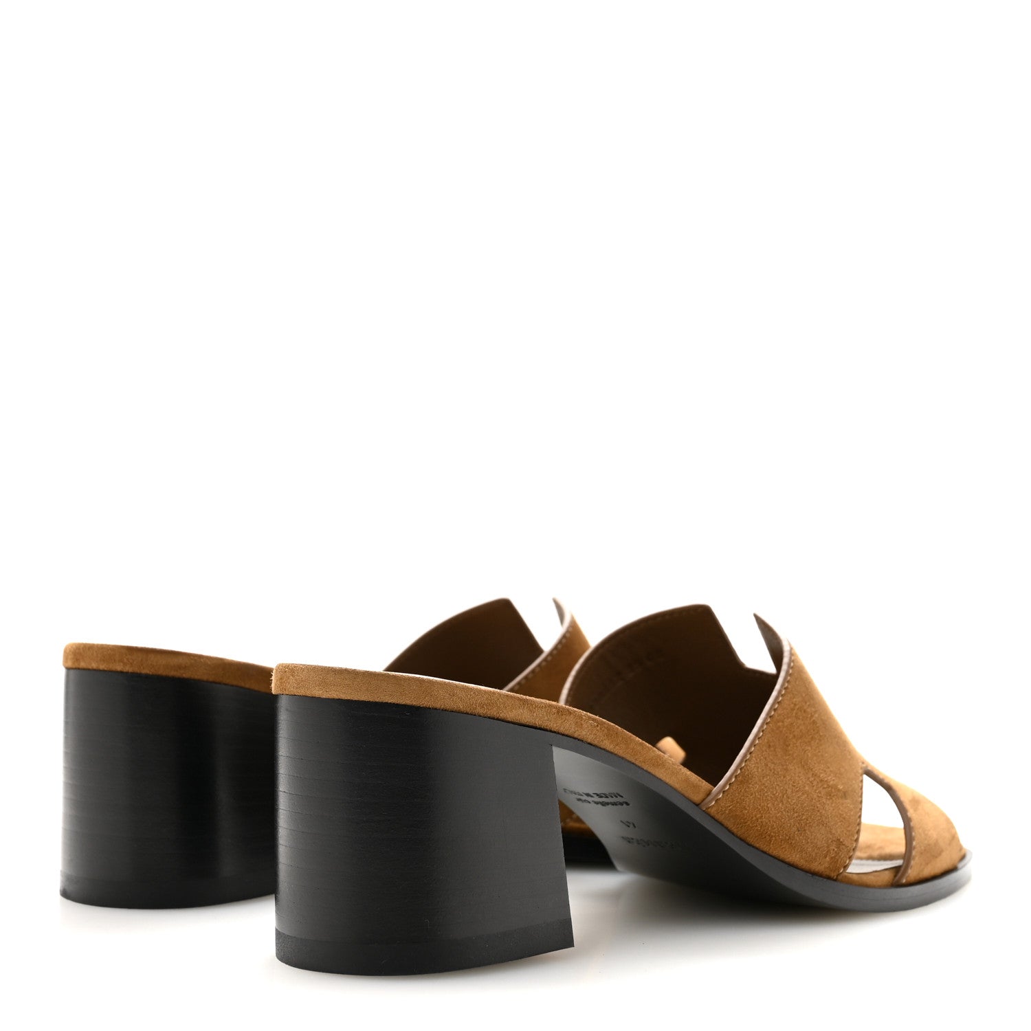 Suede Goatskin Helia 60 Sandals 41 Brun Fume