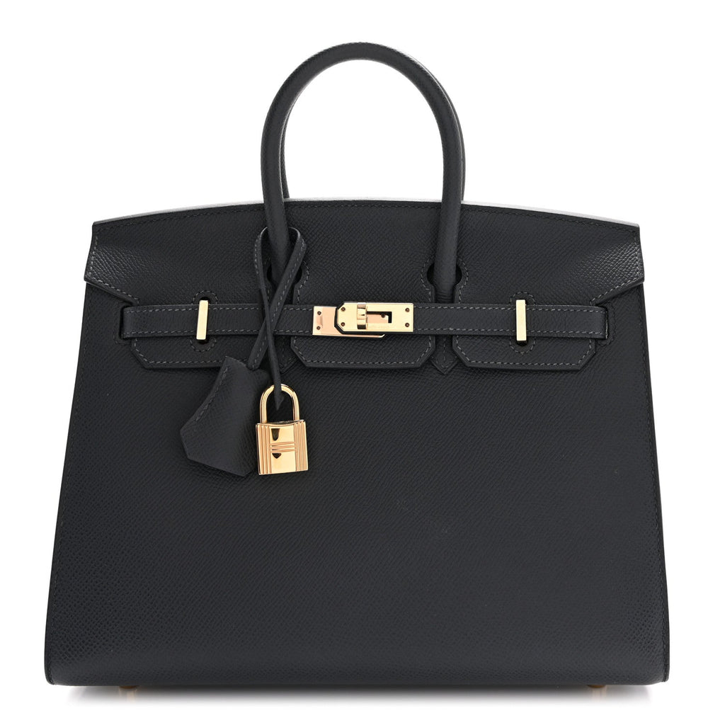 Epsom Birkin Sellier 25 Gris Misty