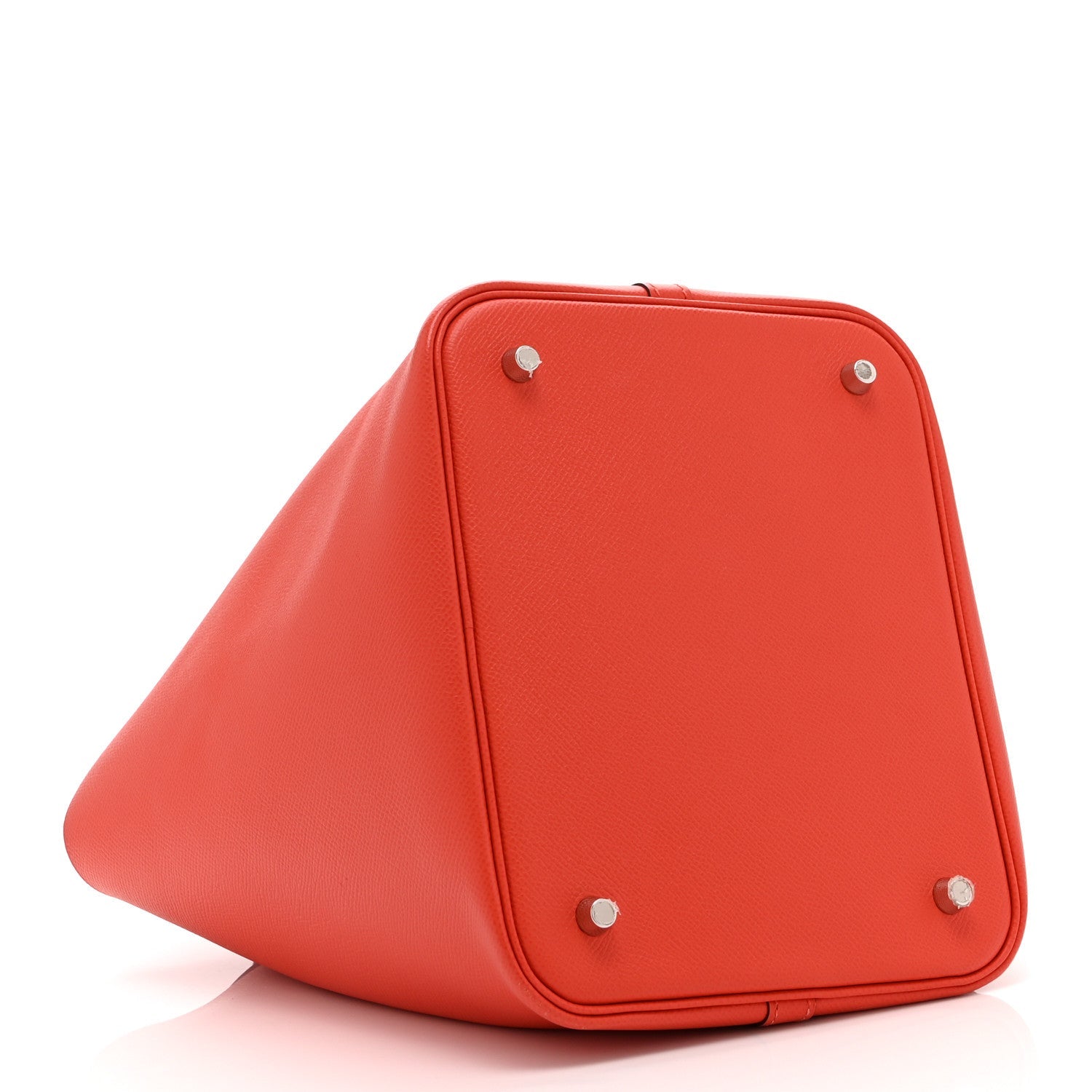 Epsom Tressage De Cuir Picotin Lock 22 MM Rouge Coeur Bleu du Nord Rouge H