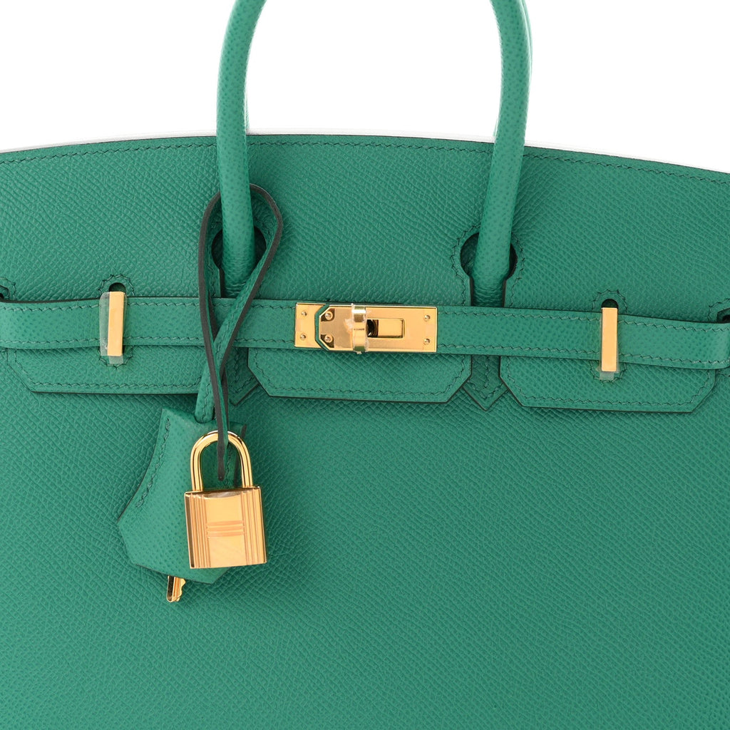 Epsom Birkin Sellier 25 Vert Jade
