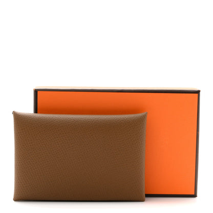 Epsom Verso Calvi Card Case Alezan Biscuit