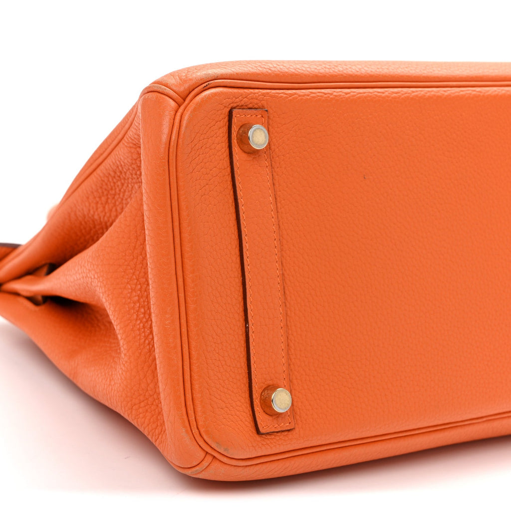 Taurillon Clemence Birkin 30 Orange