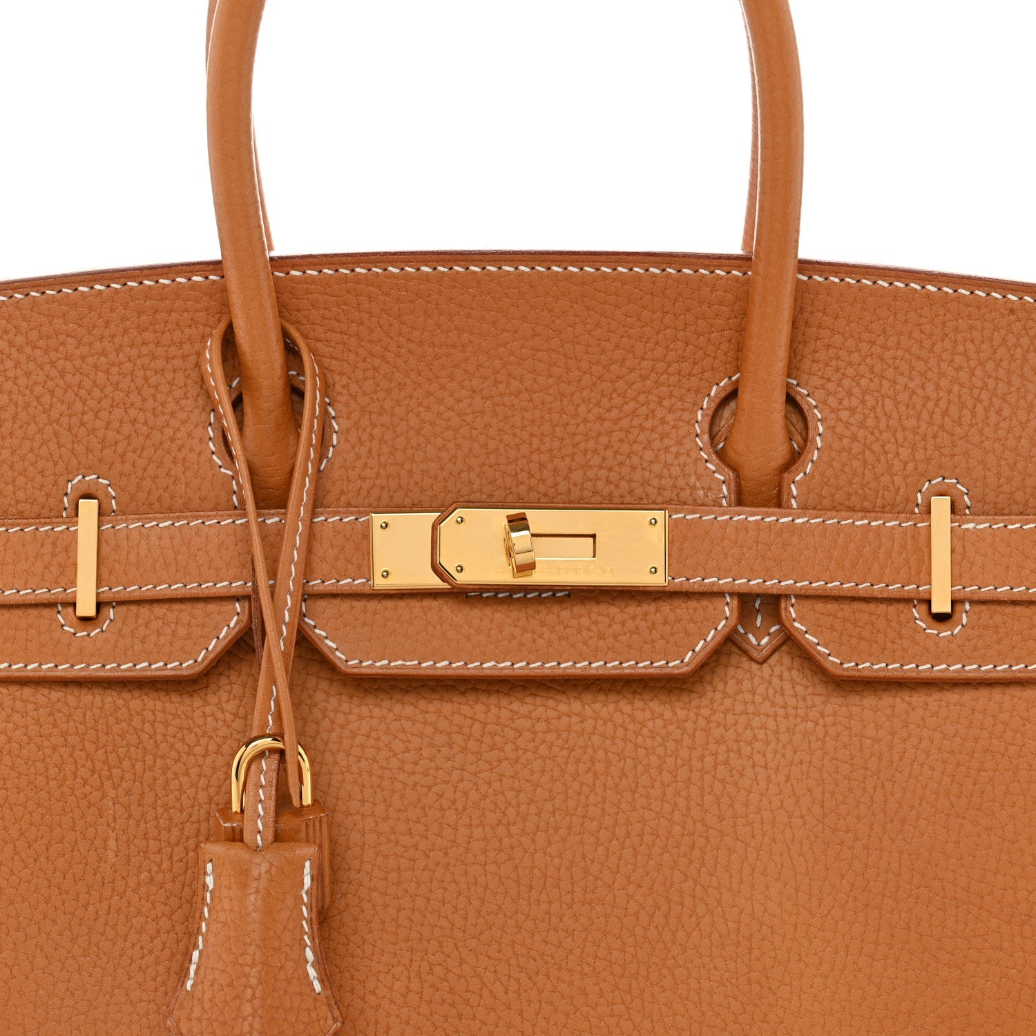 Vache Naturelle Grainee Birkin Sellier 30 Natural Sable