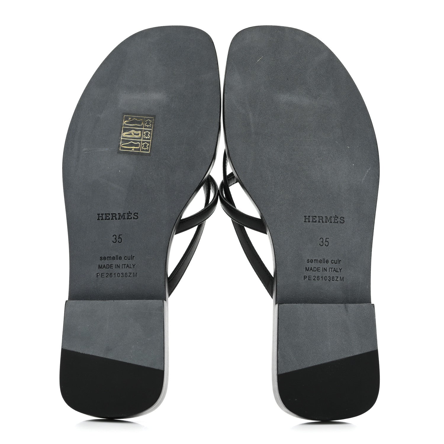 Calfskin Miss Sandals 35 Black