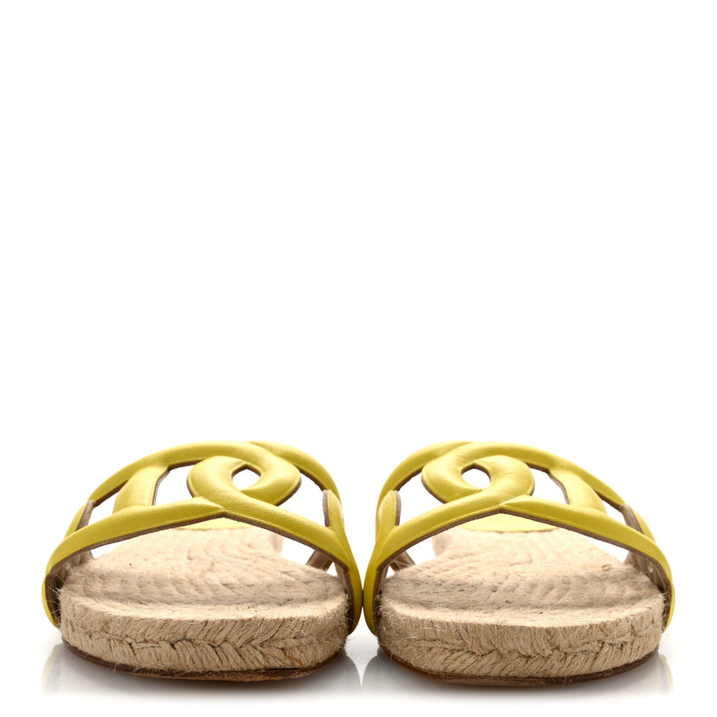 Nappa Famosa Espadrille Sandals 40 Jaune Curcuma