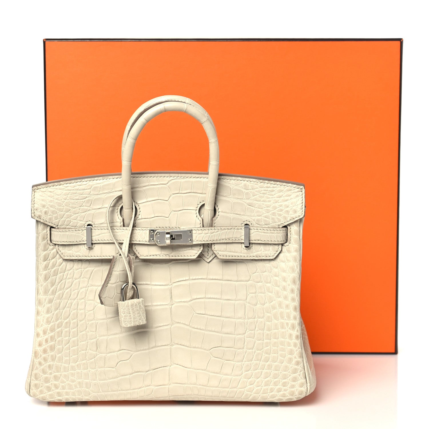 Matte Alligator Birkin 25 Beton