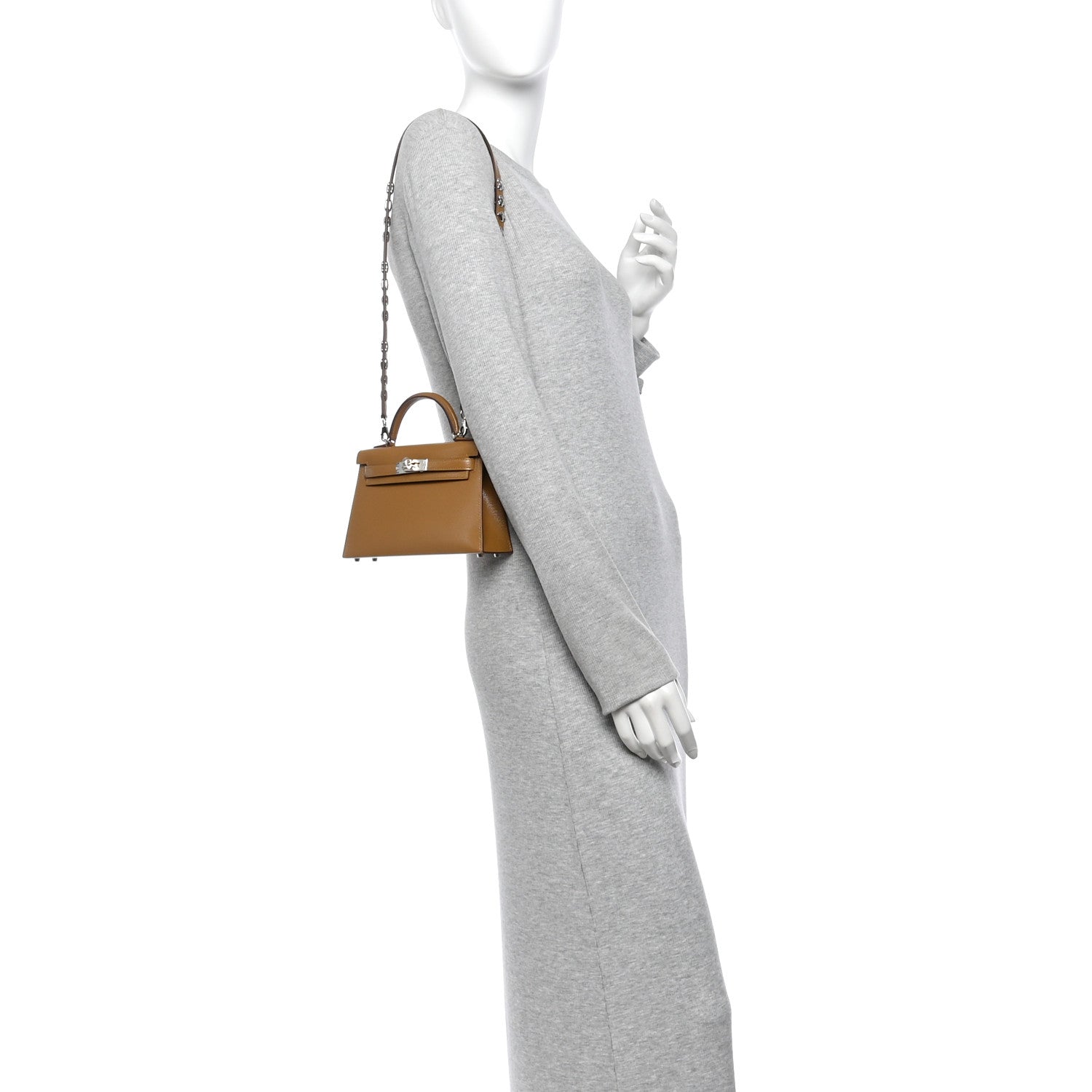 Chevre Chamkila Clou de Coeur Mini Kelly Sellier 20 Bronze Dore
