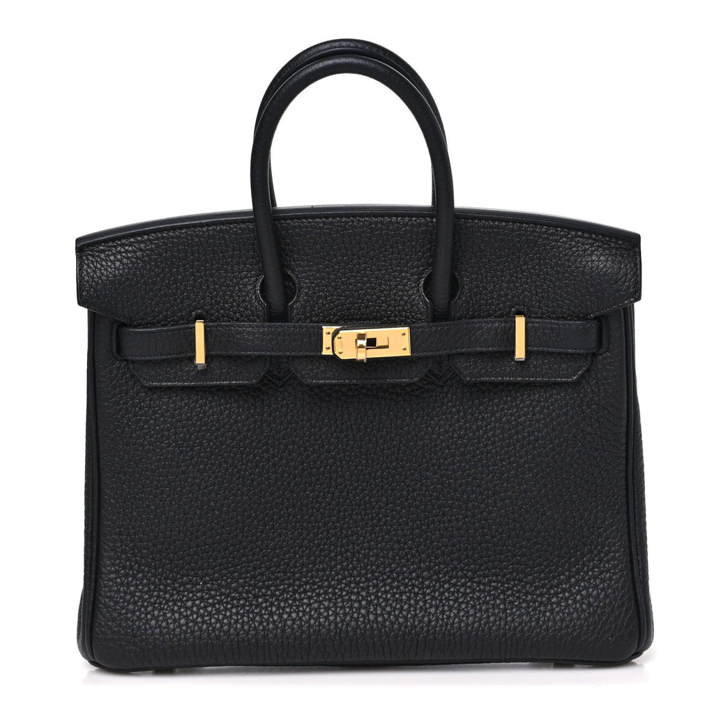 Togo Birkin 25 Black Black