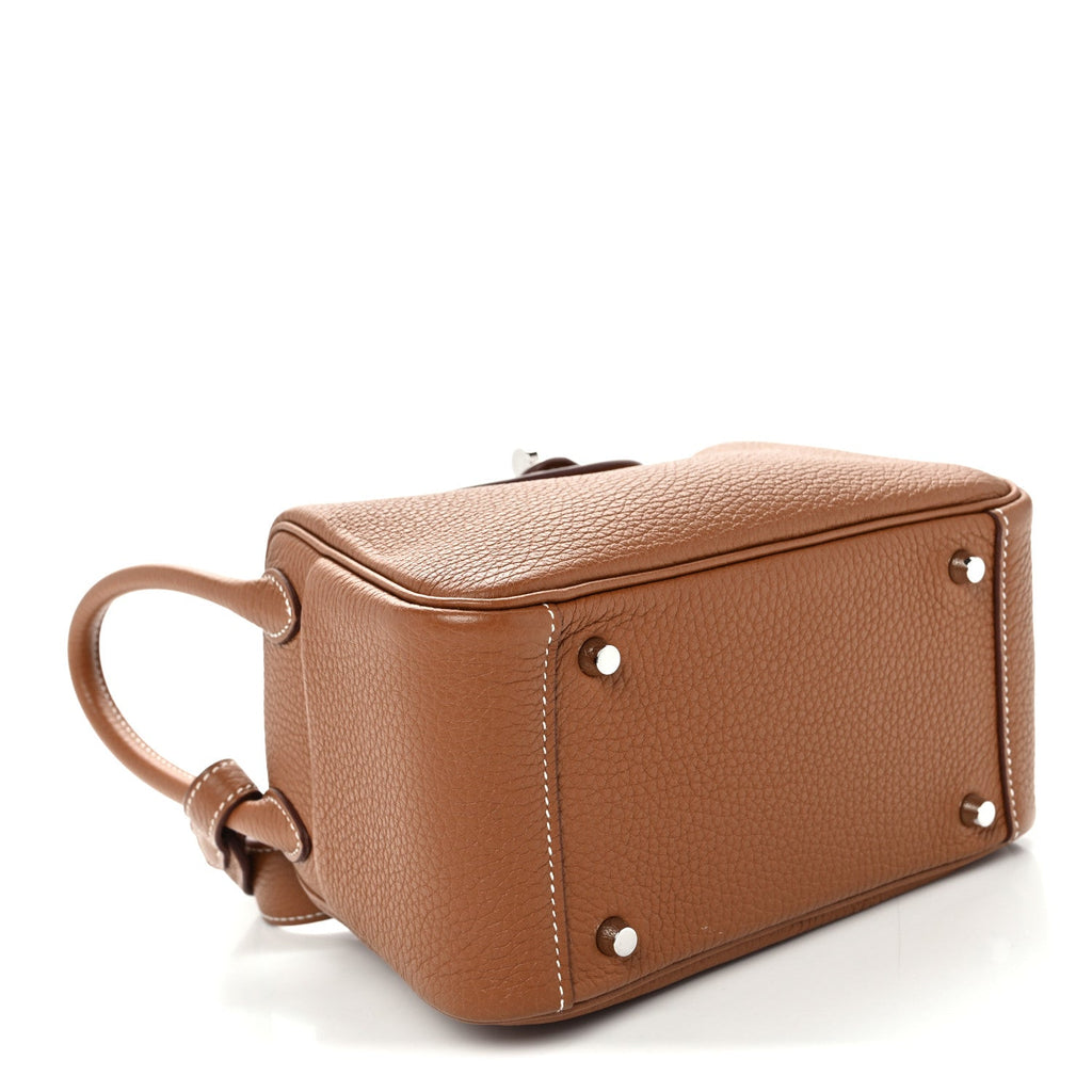 Taurillon Clemence Mini Lindy 20 Gold
