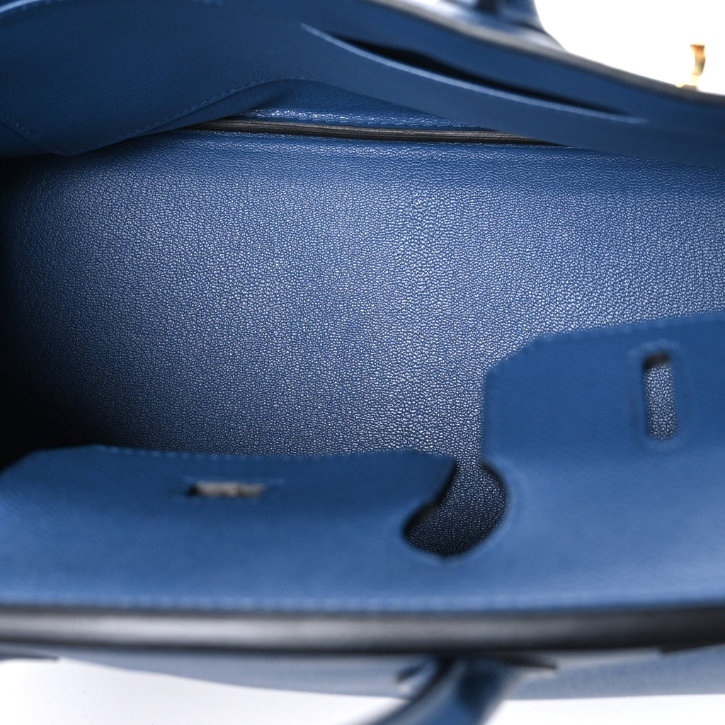 Epsom Birkin 30 Bleu Agate