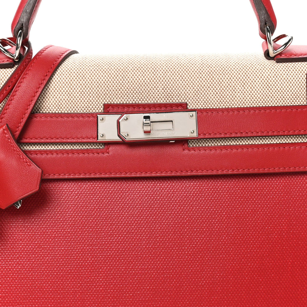 Berline Toile Swift Kelly Sellier 32 Rouge Piment Ecru Rouge Piment Ecru