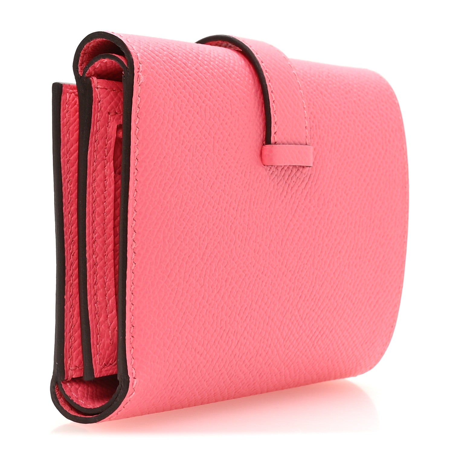 Epsom Tri-Fold Compact Bearn Wallet Rose Lipstick