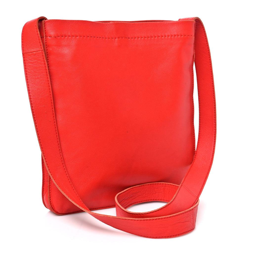 Lambskin Clou De Selle Pouch Rouge