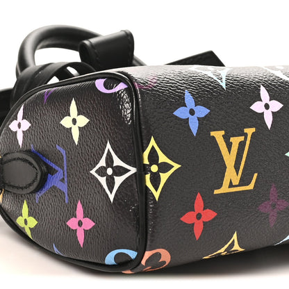 LV X TM Monogram Multicolor Nano Speedy Black