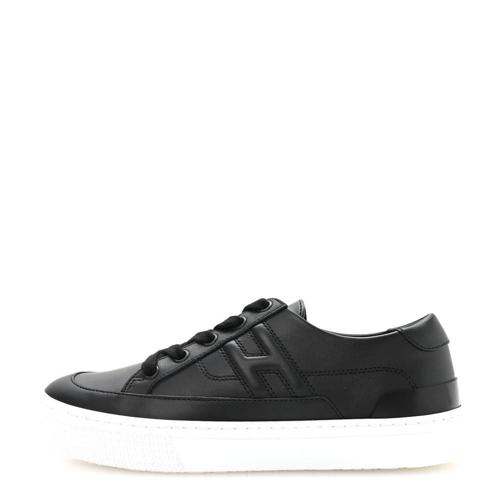 Calfskin Deep Sneakers 36 Black