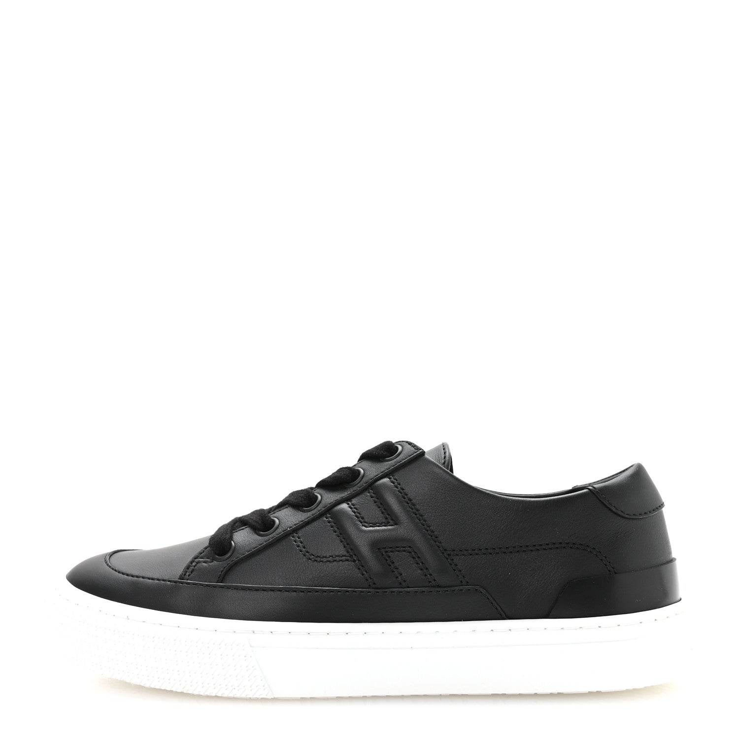 Calfskin Deep Sneakers 36 Black