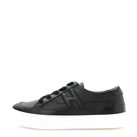Calfskin Deep Sneakers 36 Black