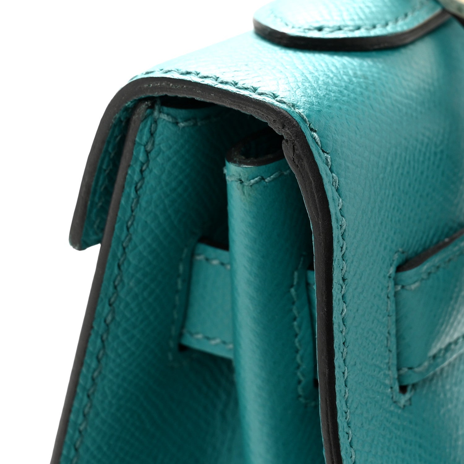 Epsom Kelly Sellier 32 Bleu Paon