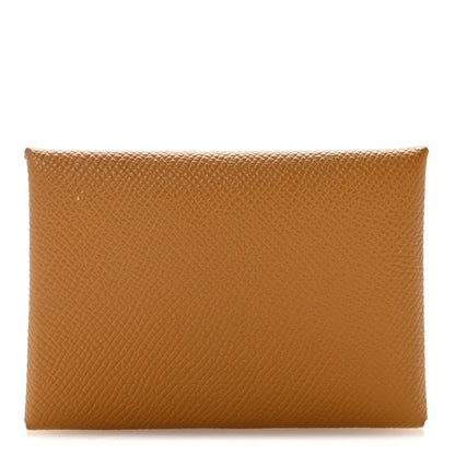 Epsom Calvi Duo Card Case Biscuit