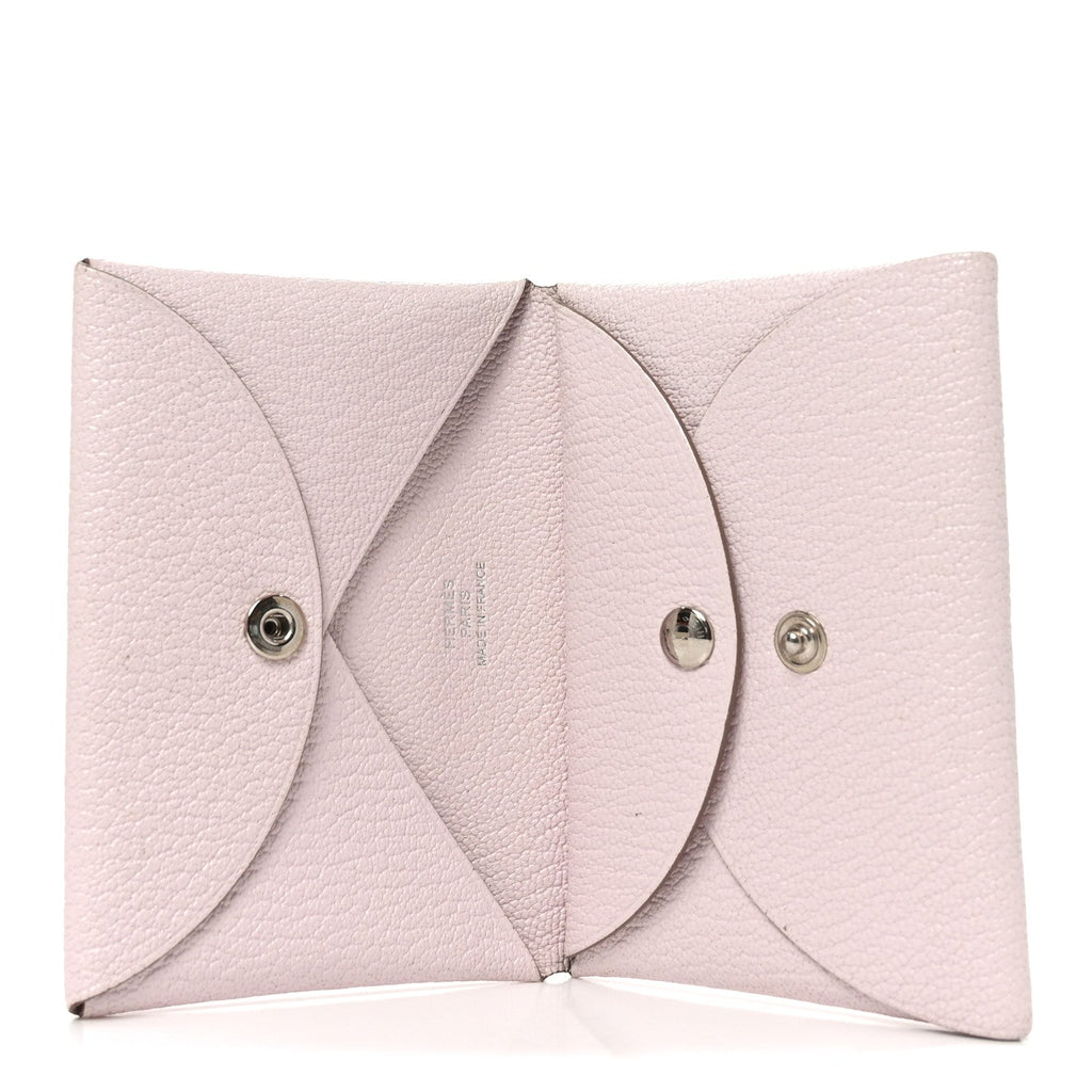 Chevre Mysore Calvi Duo Card Case Mauve Pale