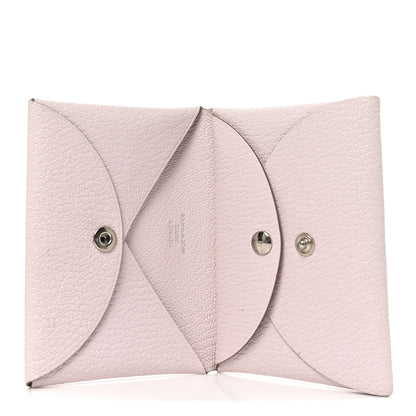 Chevre Mysore Calvi Duo Card Case Mauve Pale