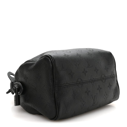 Calfskin Monogram Speedy P9 Bandouliere 20 Ultra Black