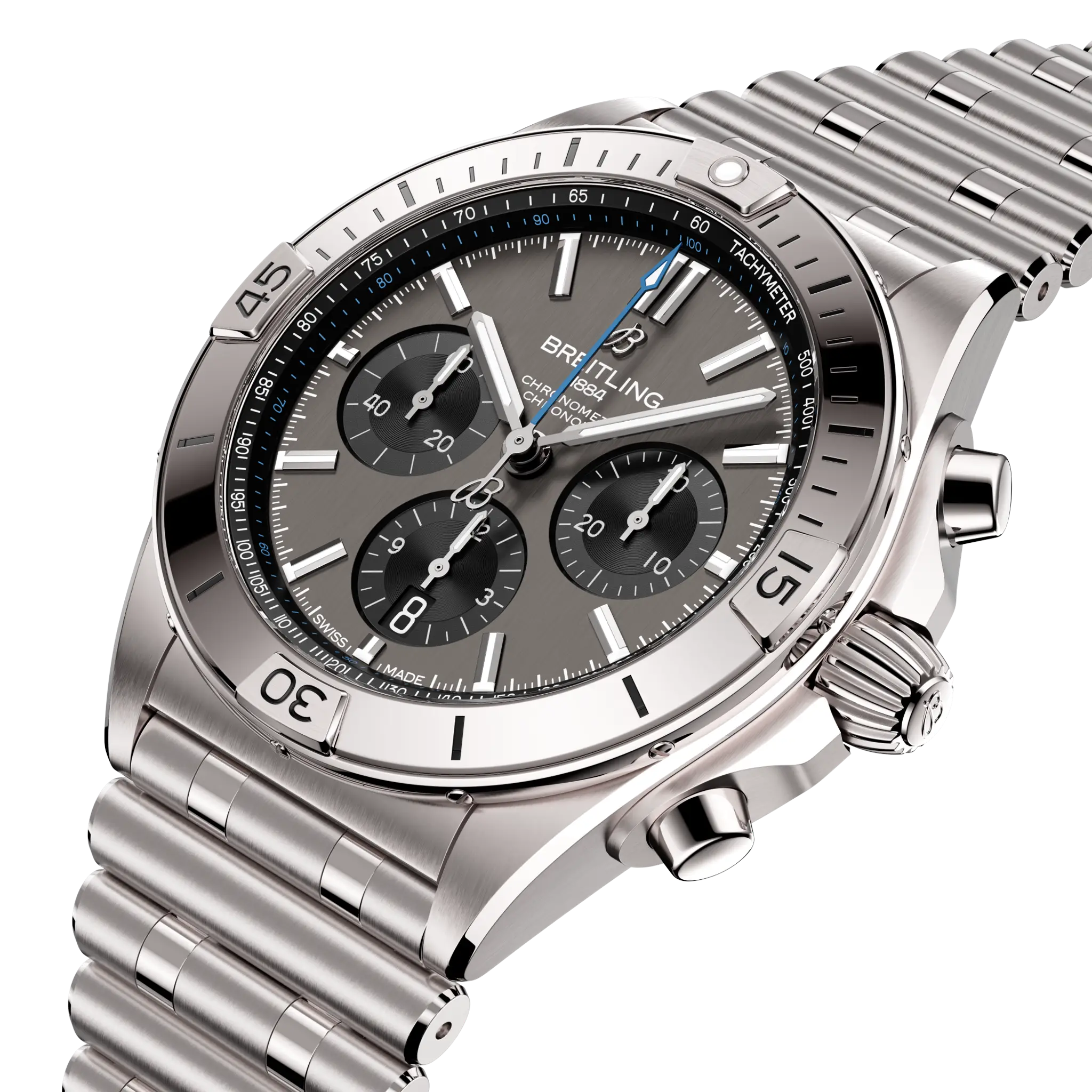 Breitling Chronomat B01 42 Chronograph Grey Dial Men's Watch EB0134101M1E1