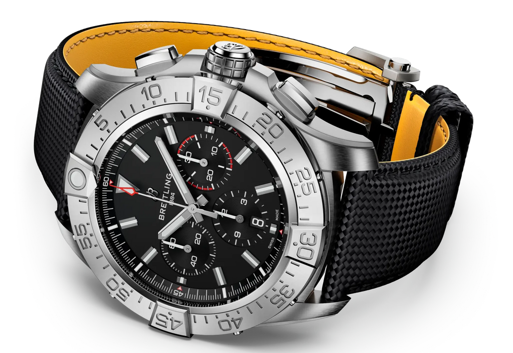 Breitling Super Avenger B01 Chronograph 46 Black Dial Men's Watch EB0148101B1X1