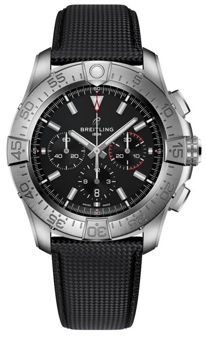 Breitling Super Avenger B01 Chronograph 46 Black Dial Men's Watch EB0148101B1X1