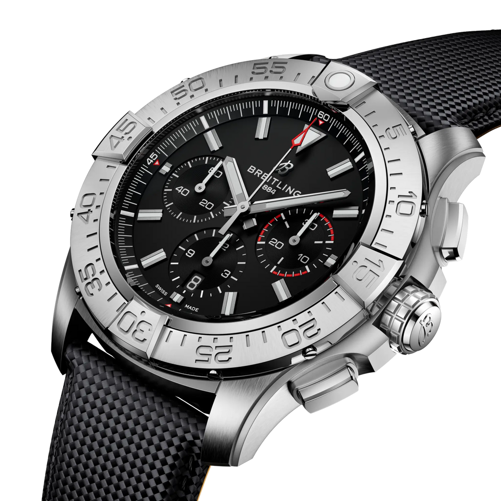 Breitling Super Avenger B01 Chronograph 46 Black Dial Men's Watch EB0148101B1X1