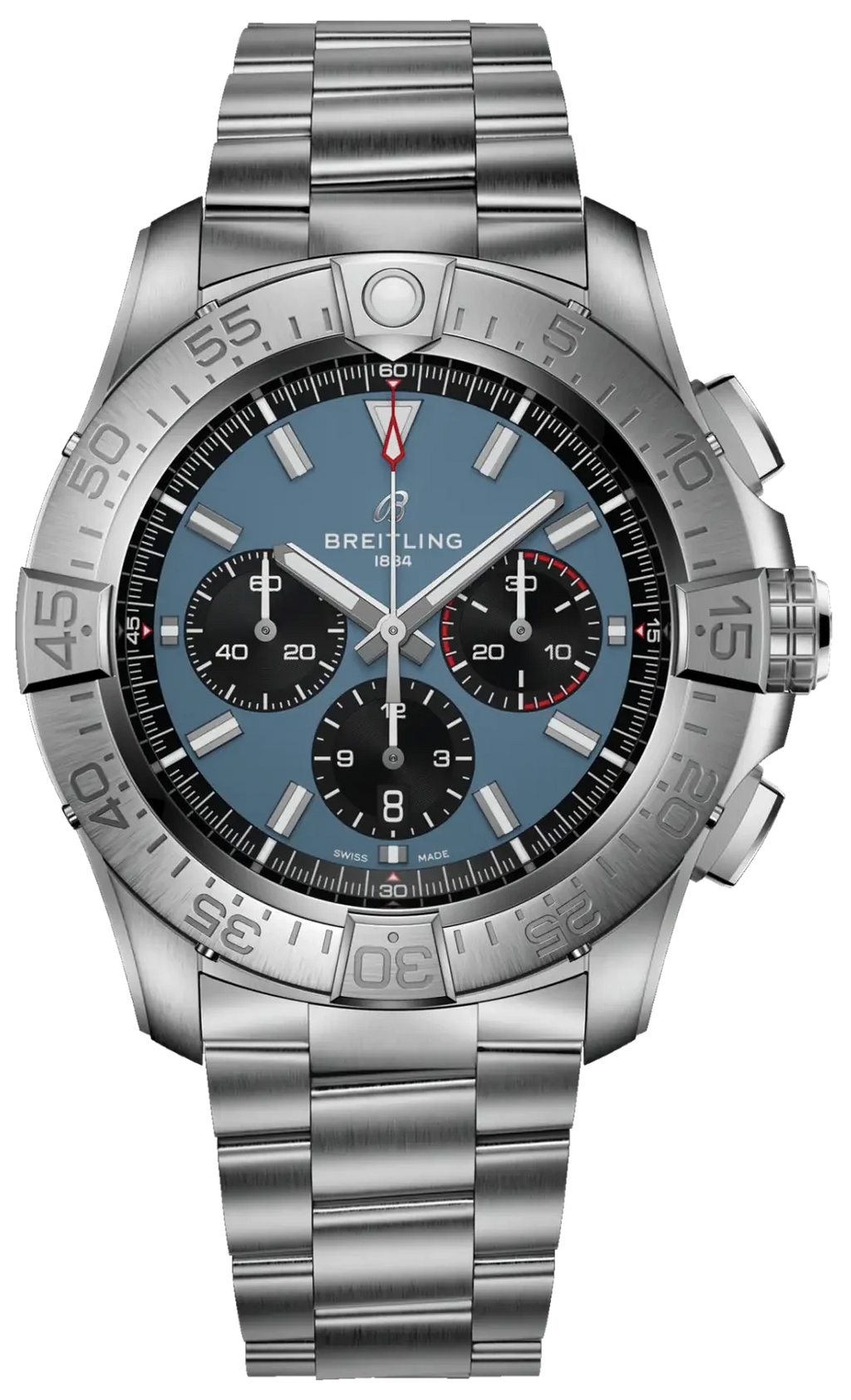 Breitling Super Avenger B01 Chronograph 46 Blue Dial Men's Watch EB0148101C1E1