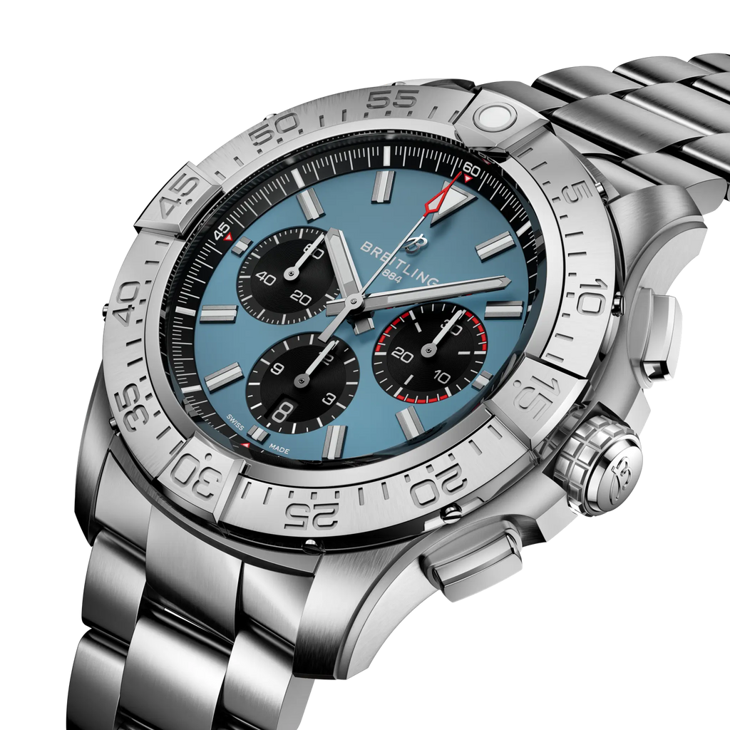 Breitling Super Avenger B01 Chronograph 46 Blue Dial Men's Watch EB0148101C1E1