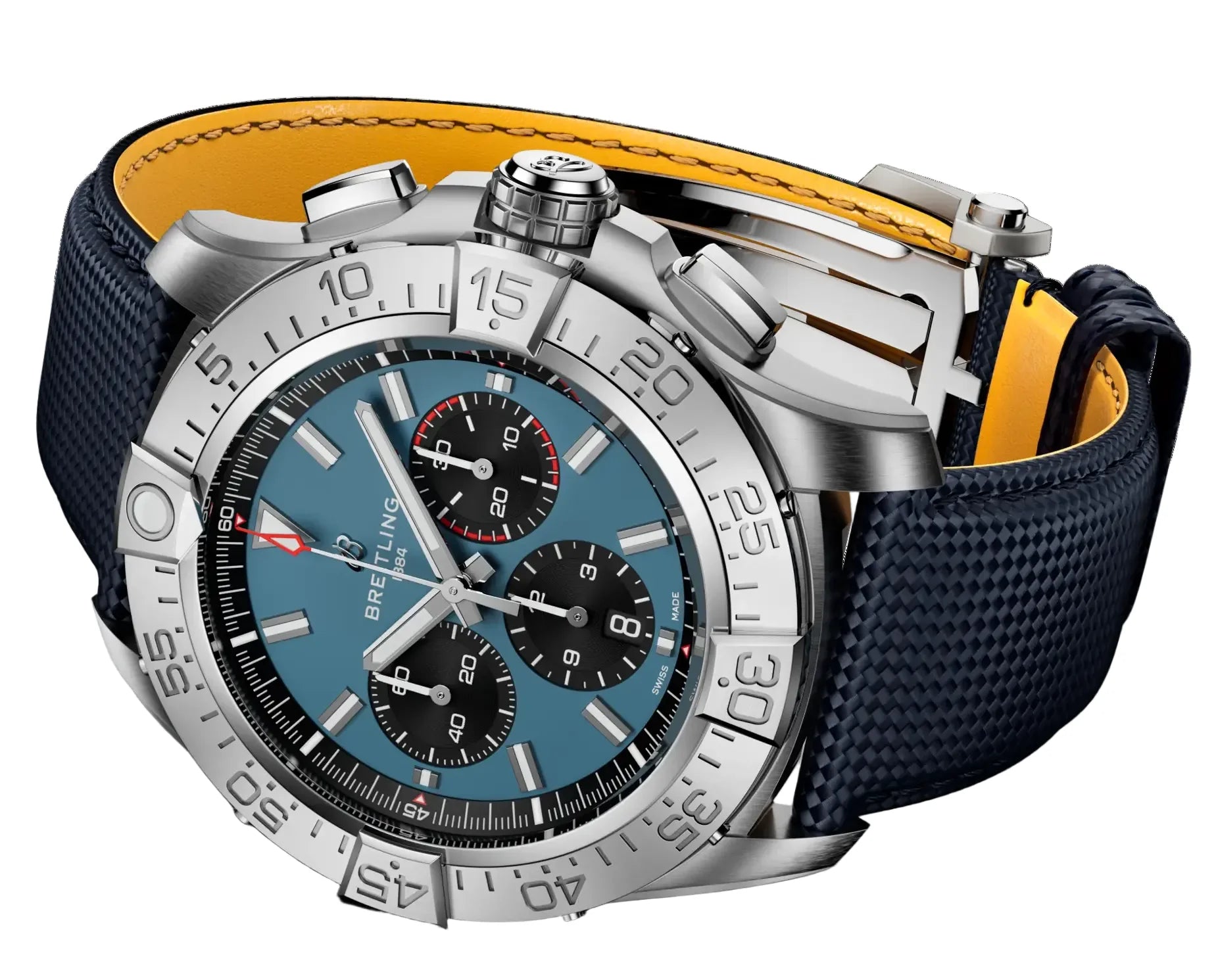 Breitling Super Avenger B01 Chronograph 46 Blue Dial Men's Watch EB0148101C1X1