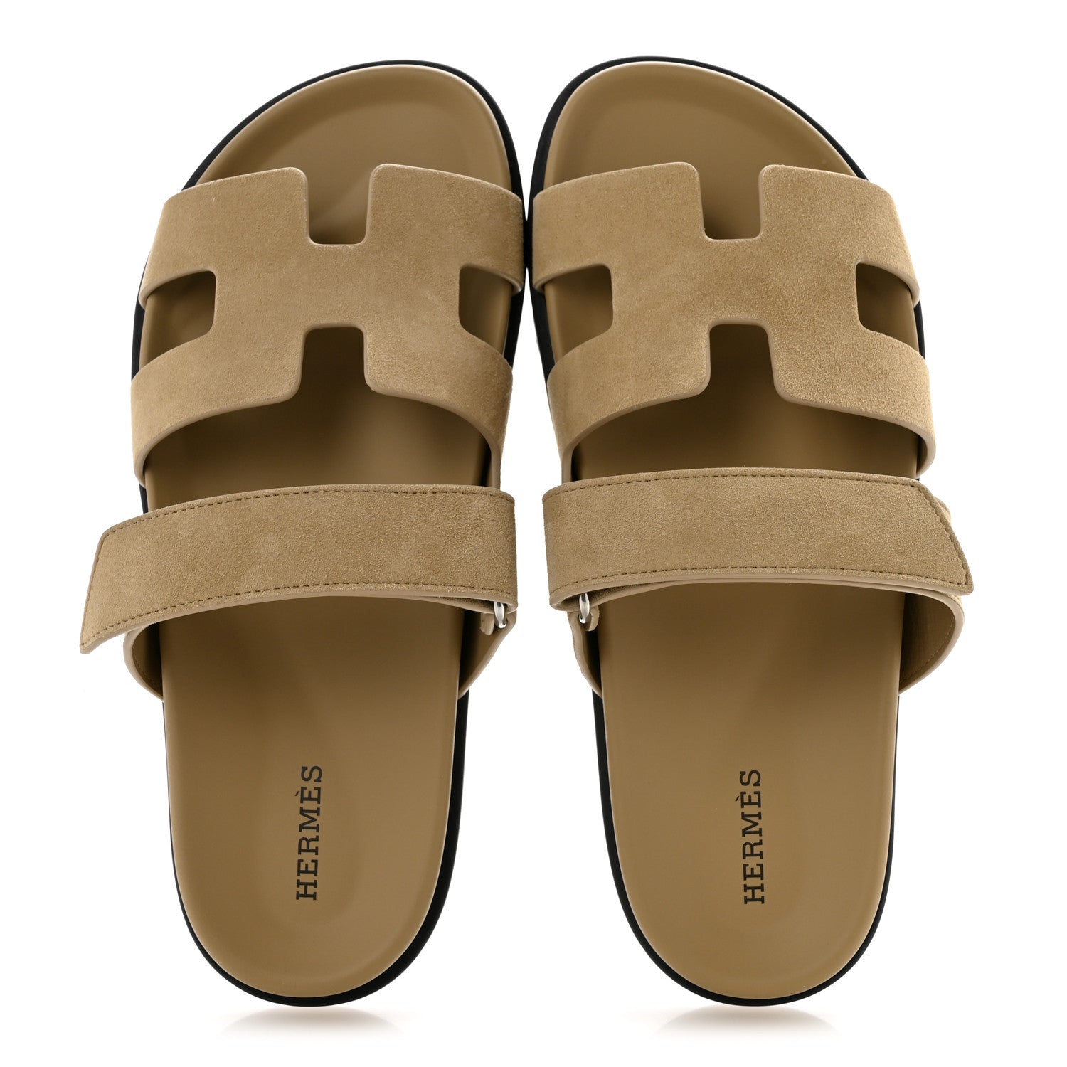 Suede Goatskin Womens Chypre Sandals 38 Beige Sable