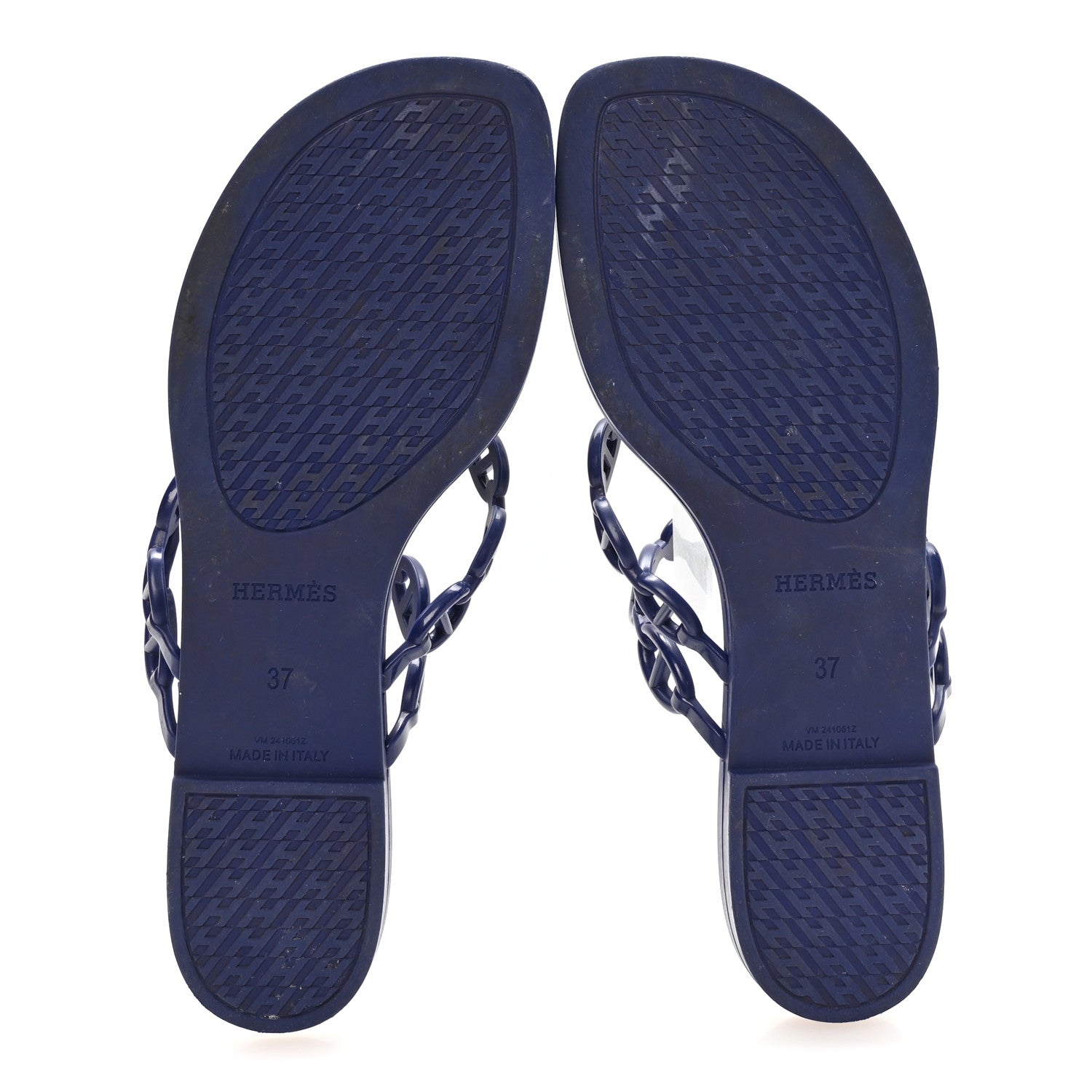 Rubber Chaine d'Ancre Island Sandals 37 Bleu Smalt
