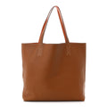 Taurillon Clemence Double Sens 45 Reversible Tote Orange Gold