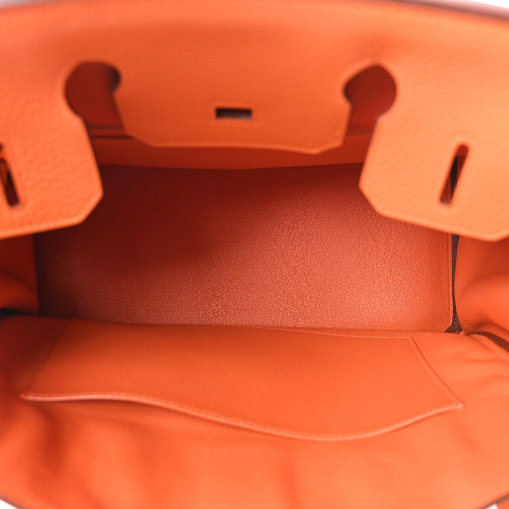 Taurillon Clemence Birkin 30 Orange