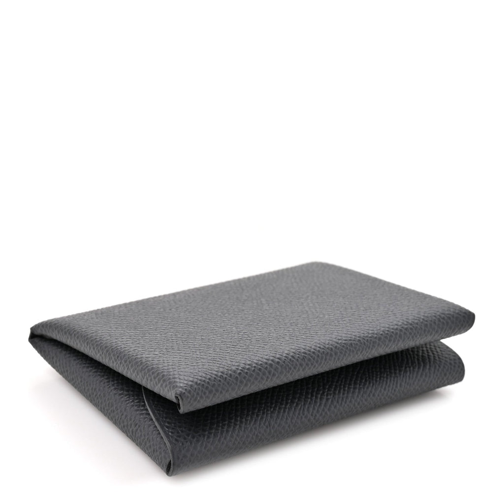 Epsom Calvi Duo Card Case Ardoise