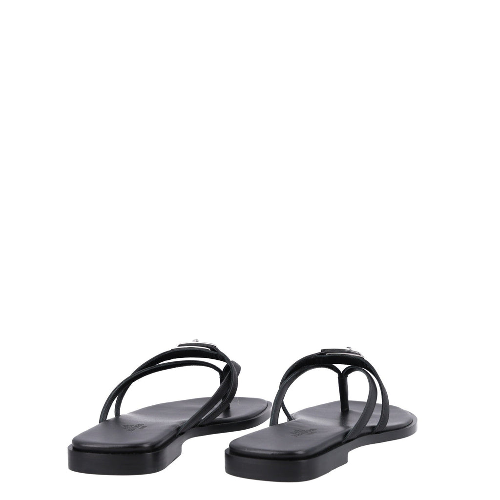Calfskin Miss Sandals 37 Black