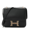 Madame Calfskin Lizard Constance 24 Black Ombre
