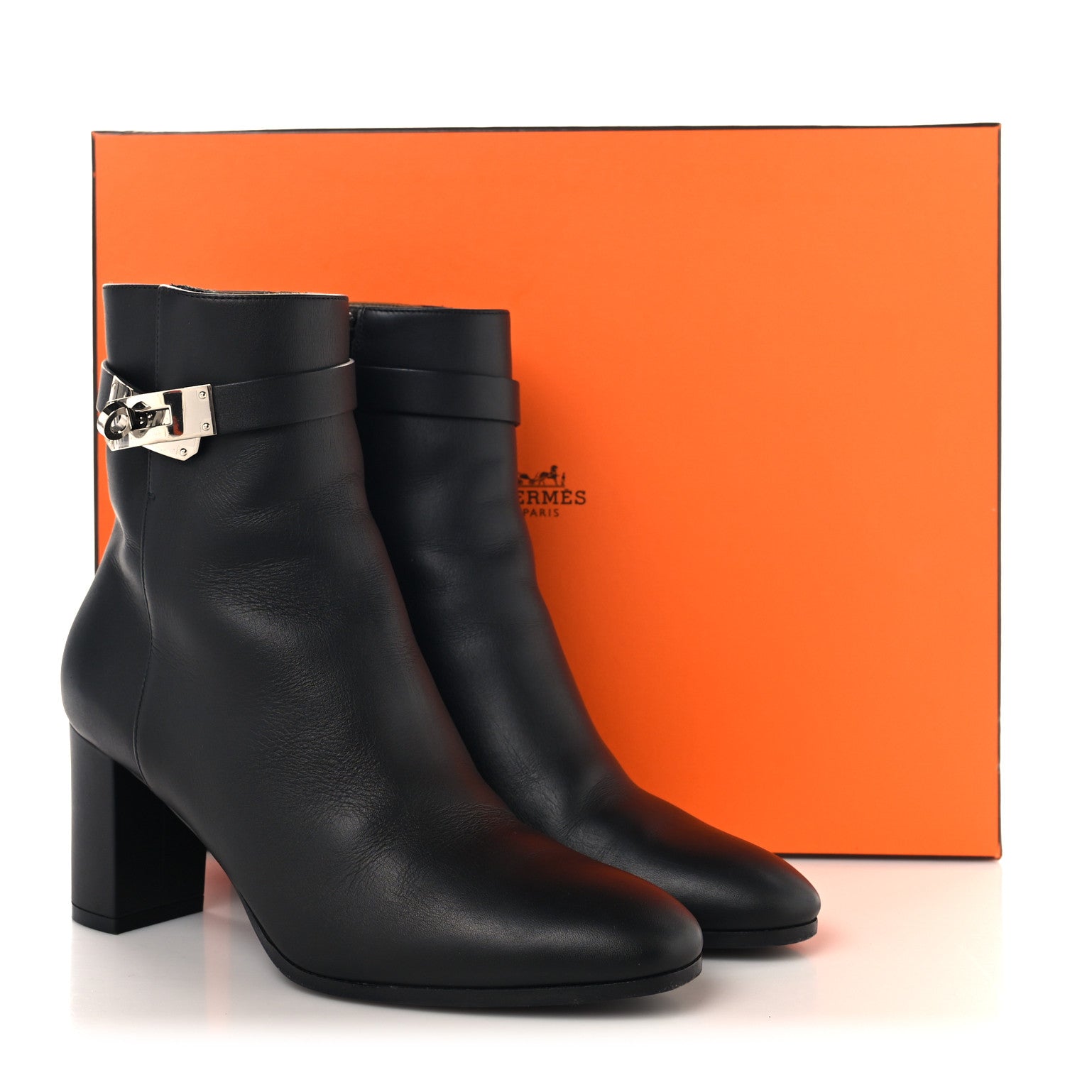 Calfskin Saint Germain Ankle Boots 37 Black
