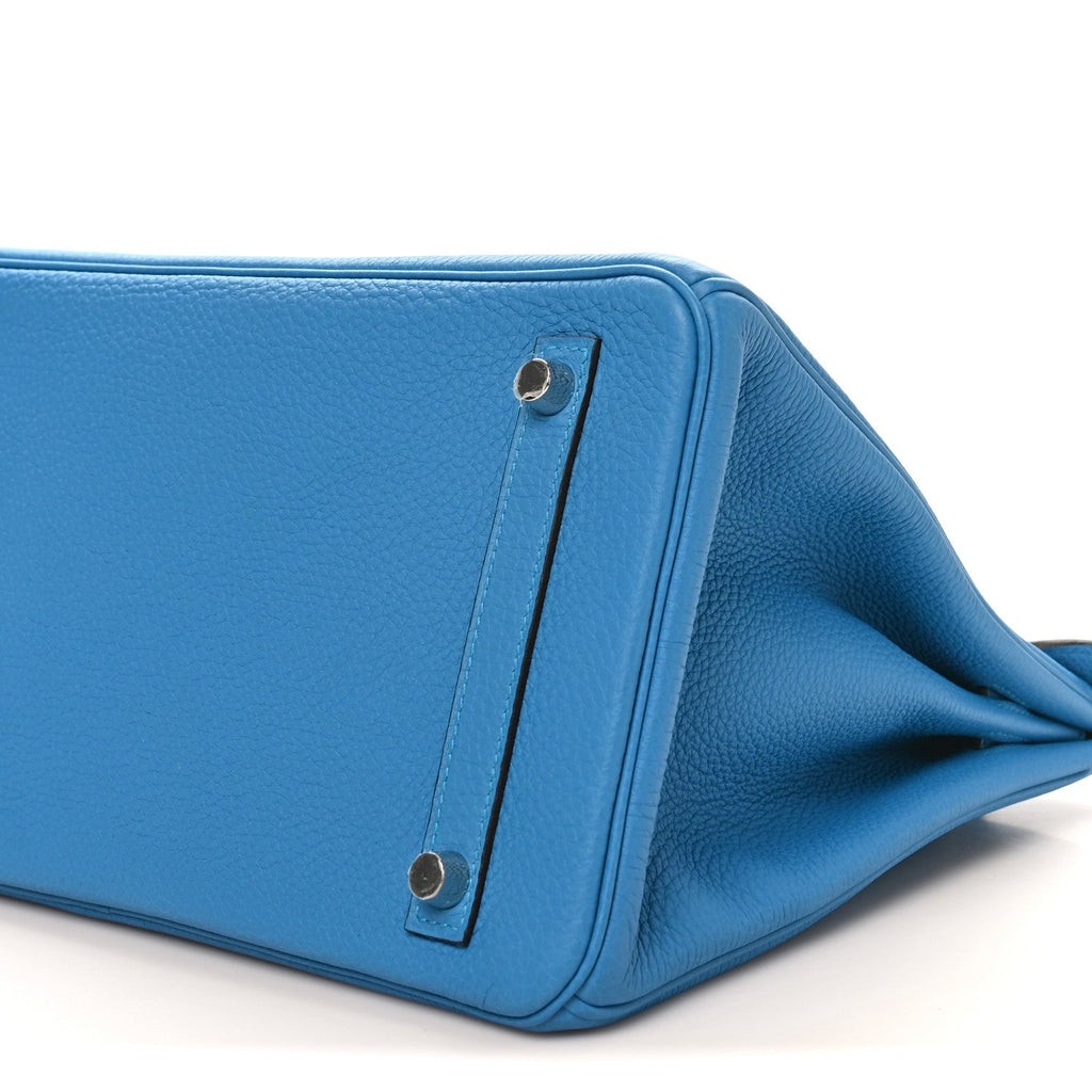 Togo Verso Birkin 30 Bleu Zanzibar Malachite