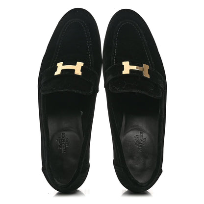 Velvet Womens Paris Loafers Black