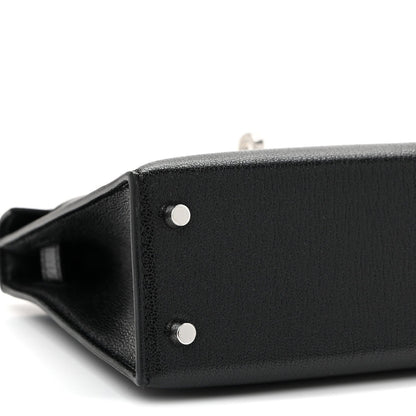 Chevre Chamkila Lizard Mini Kelly Sellier Touch 20 Black Ombre